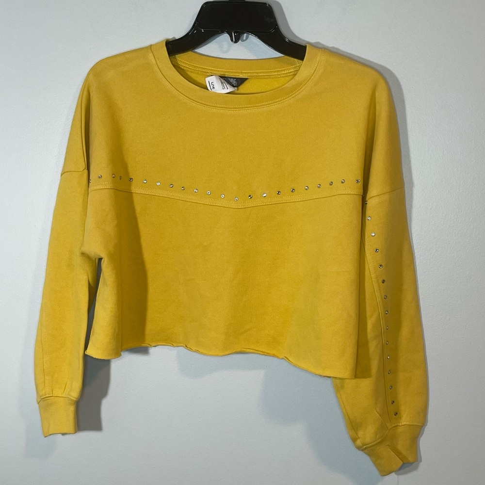 TRUCE Kids' Drop Shoulder Sweatshirt Mustard Size L(14)